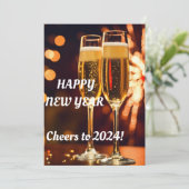 NIEUWJAARSUITNODIGING KAART (Staand voorkant)