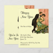  nieuwjaarsuitnodiging kaart (Voorkant / Achterkant)