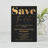 Nieuwjaarsuitnodiging Save the date Kaart (Staand voorkant)