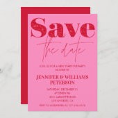 Nieuwjaarsuitnodiging Save the date Kaart (Voorkant / Achterkant)