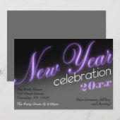 Nieuwjaarsviering 2013 Uitnodigingen van de Neon P (Voorkant / Achterkant)