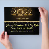 Nieuwjaarsviering 2022 flyer (Hand)