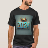 Nieuwjaarsviering 2024 - Happy 2024 Design T-shirt (Voorkant)