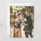 nieuwjaarsviering feestdagenkaart (Voorkant / Achterkant)