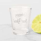 Nieuwjaarsviering Shot Glas (Achterkant)