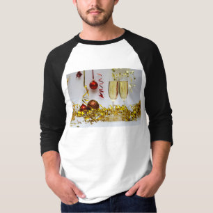 Nieuwjaarsviering SlipperyJoe's champagne spa T-shirt
