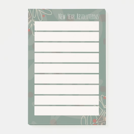 Nieuwjaarsvoornemens Post-it® Notes (Voorkant)