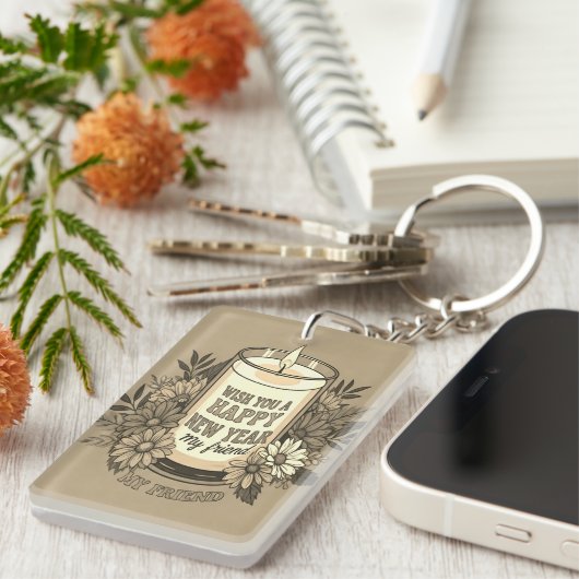 nieuwjaarsvriend sleutelhanger (Voorkant Rechts)