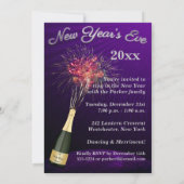 Nieuwjaarsvuurwerk Let's Party Invitation 5 Kaart (Achterkant)