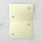 Nieuwjaarsvuurwerk op rood feestdagen kaart (Binnen)