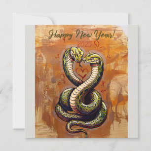 Nieuwjaarswens voor de liefde 2025 Wooden Snake Ka