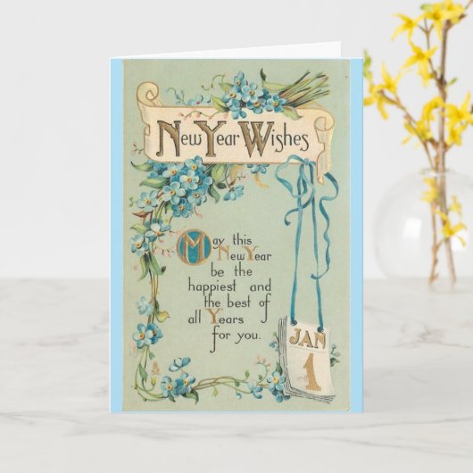  - Nieuwjaarswensen, Kaart (Gele Bloem)