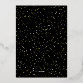 Nieuwjaarswensen vrolijk gekleurd gelukkig 2023 folie feestdagenkaart (Achterkant)