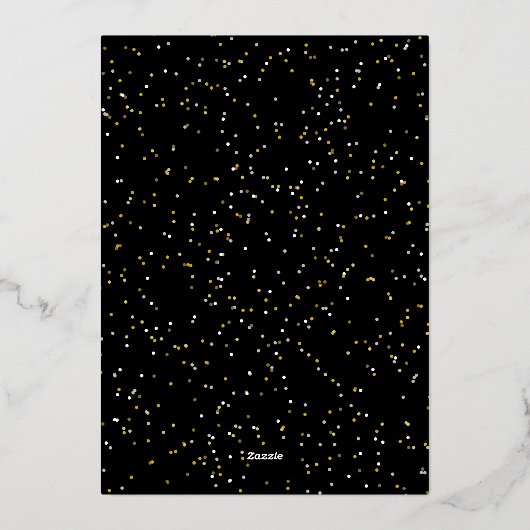 Nieuwjaarswensen vrolijk gekleurd gelukkig 2023 folie feestdagenkaart (Achterkant)