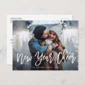 NIEUWJAARSWENSEN | Wenskaart voor penseelscript Briefkaart (Voorkant / Achterkant)