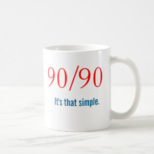Nieuwkomer 90/90 Slogan - AA NA Koffiemok