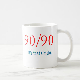 Nieuwkomer 90/90 Slogan - AA NA Koffiemok