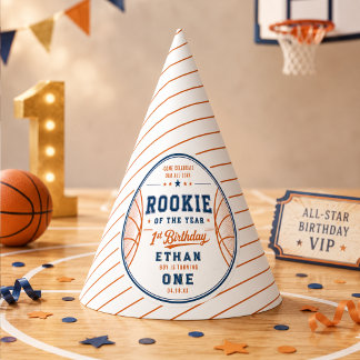 Nieuwkomer van het Jaar Basketbal Ticket 1e Verjaa Feesthoedjes
