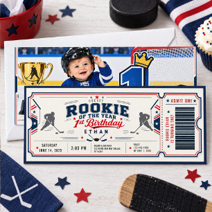 Nieuwkomer van het Jaar Hockey Ticket 1e Verjaarda Kaart