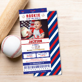 Nieuwkomer van het Jaar Honkbal 1e Verjaardagskaar Kaart