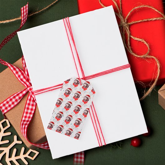 Nieuwkomerkerststerren Hondenras Cadeaulabel