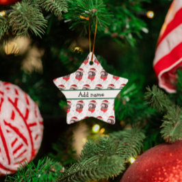 Nieuwkomerkerststerren Hondenras Keramisch Ornament