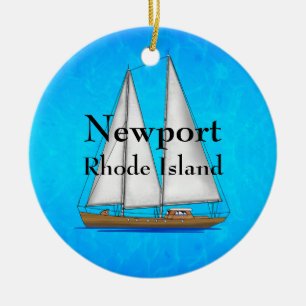 Nieuwpoort Rhode Island Keramisch Ornament
