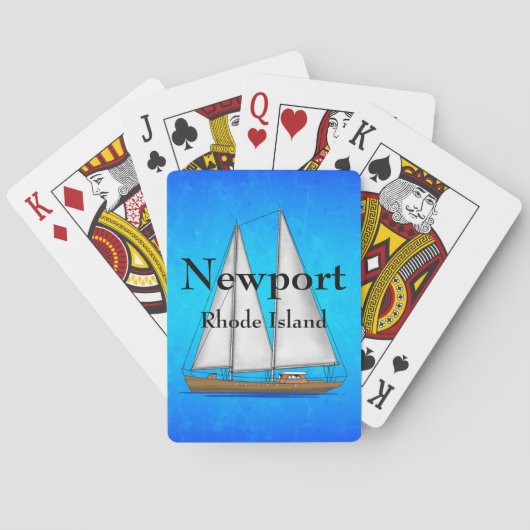 Nieuwpoort Rhode Island Speelkaarten (Achterkant)