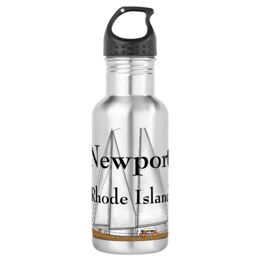 Nieuwpoort Rhode Island Waterfles (Voorkant)