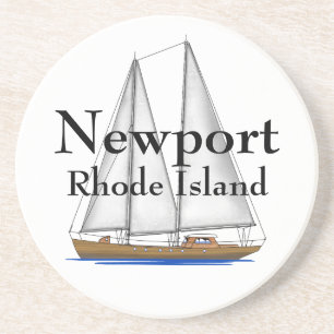 Nieuwpoort Rhode Island Zandsteen Onderzetter