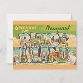 Nieuwport Rhode Island Groeten Ansichtkaart Briefkaart
