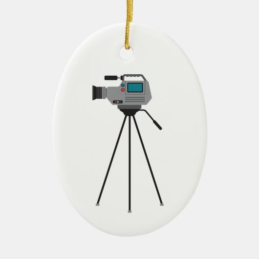 Nieuws Camera Keramisch Ornament (Voorkant)