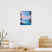 Nieuws golf van amerika in pasteltinten poster (Keuken)