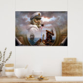 NIEUWS & Kaart Kapitein 7 of Zee Kapitein Poster (Keuken)