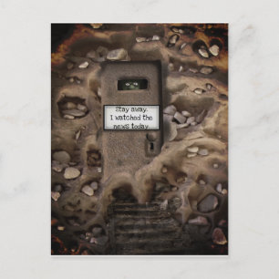 Nieuws op tv briefkaart