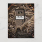 Nieuws op tv briefkaart (Voorkant)