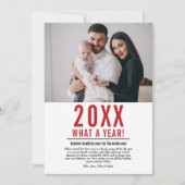 Nieuws over de familie van een jaar in Review Feestdagenkaart (Voorkant)