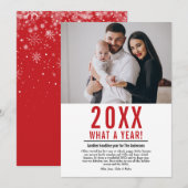 Nieuws over de familie van een jaar in Review Feestdagenkaart (Voorkant / Achterkant)