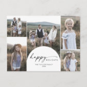 Nieuws over de Moderne Boho Arch multi-fotoserie Feestdagenkaart (Voorkant)