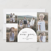 Nieuws over de moderne Boho Arch multi-fotoserie Feestdagenkaart (Voorkant)