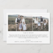 Nieuws over de moderne Boho Arch multi-fotoserie Feestdagenkaart (Achterkant)