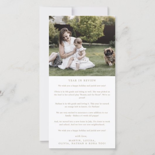 Nieuws over de Romantische Gold Merry-serie Feestdagenkaart (Achterkant)