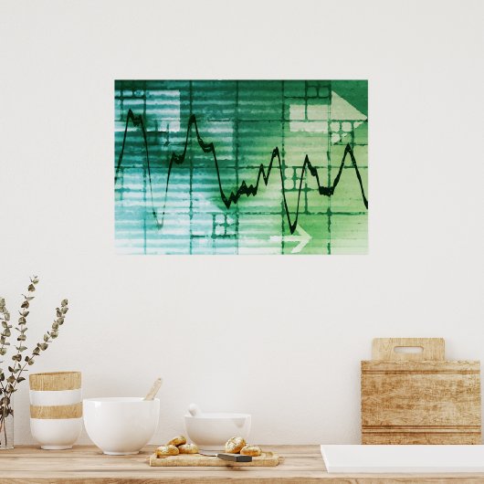 Nieuws over grondstoffenhandel en prijsanalyse poster (Keuken)