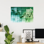 Nieuws over grondstoffenhandel en prijsanalyse poster (Thuiskantoor)