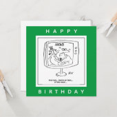 Nieuws over nieuwsbrieven over tv-Cartoon Kaart (Voorkant / Achterkant in situ)