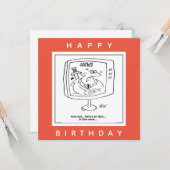 Nieuws over nieuwsbrieven over tv-Cartoon Kaart (Voorkant / Achterkant in situ)