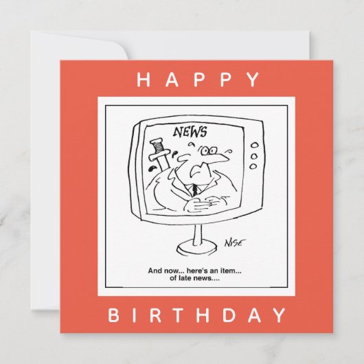 Nieuws over nieuwsbrieven over tv-Cartoon Kaart (Voorkant)