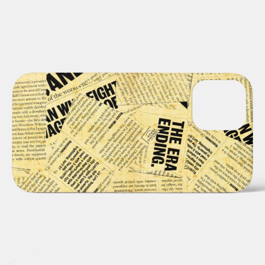 Nieuws papier met oud papier Case-Mate iPhone case (Achterkant (horizontaal))
