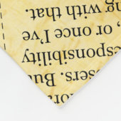 Nieuws papier met oud papier fleece deken (Hoek)