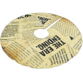 Nieuws papier met oud papier kerstboom rok (Gekanteld)